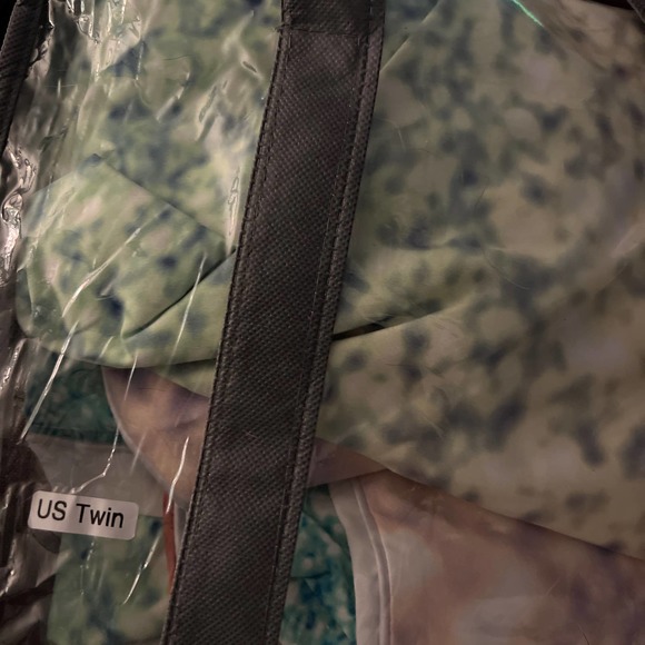 Us twin glitter green rainbow duvet bed in a bag - Picture 6 of 6